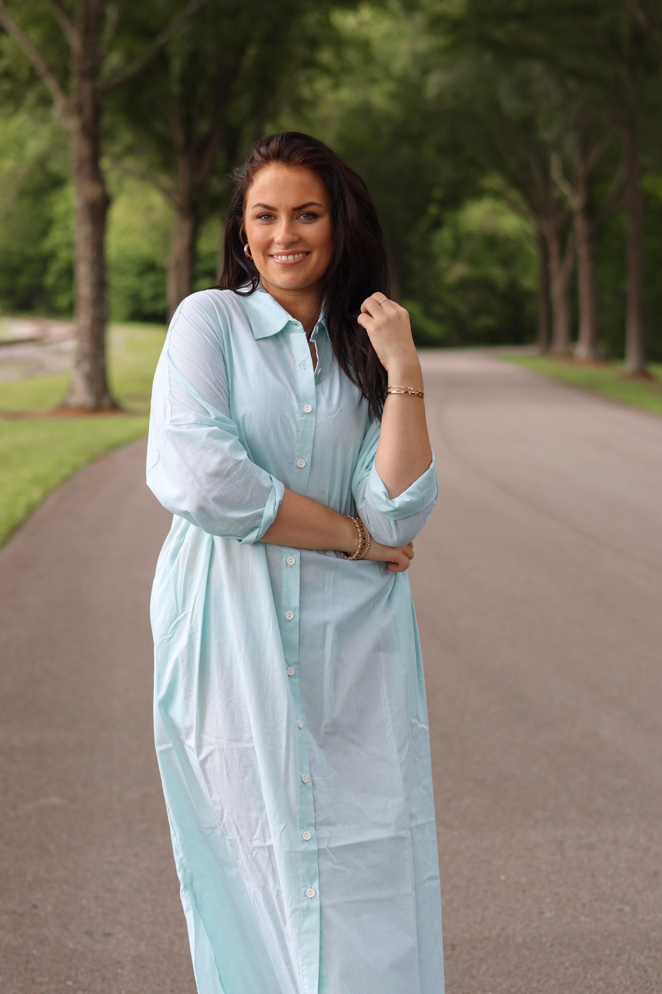 Bobbie Button Down Maxi Dress