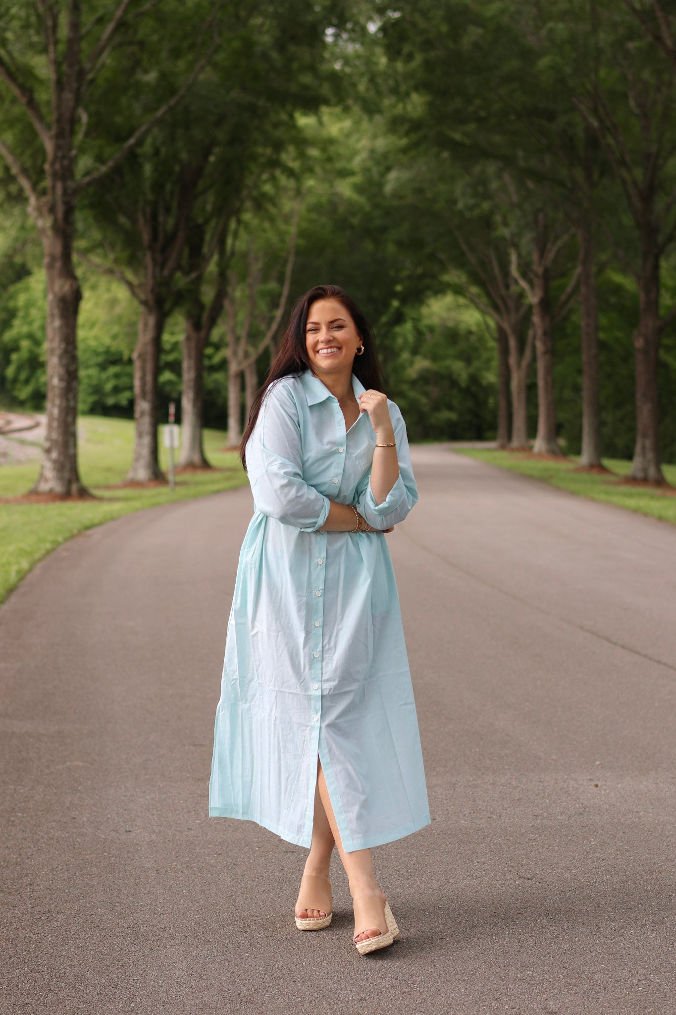 Bobbie Button Down Maxi Dress