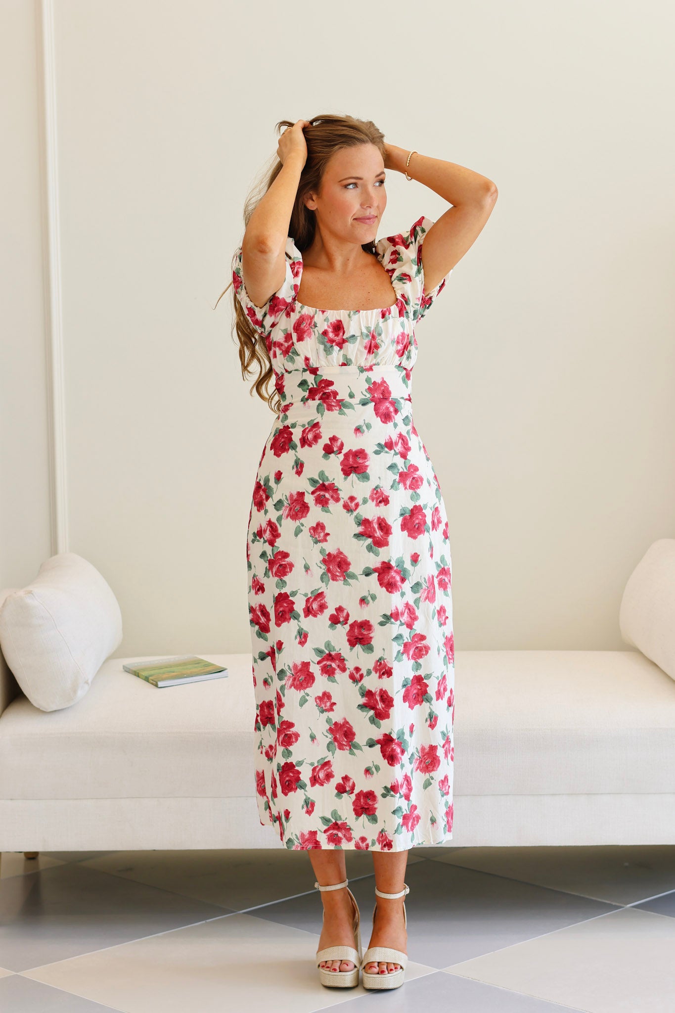 Anna Kate Cotton Midi Dress