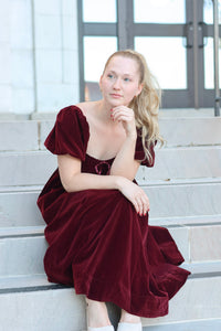 Rita Velvet Holiday Midi Dress