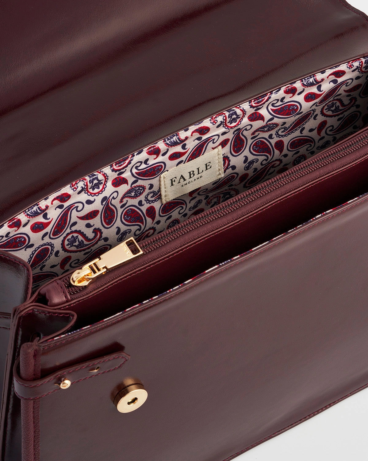 Fable Ruby Cherry Red Structured Medium Tote *PRE ORDER*