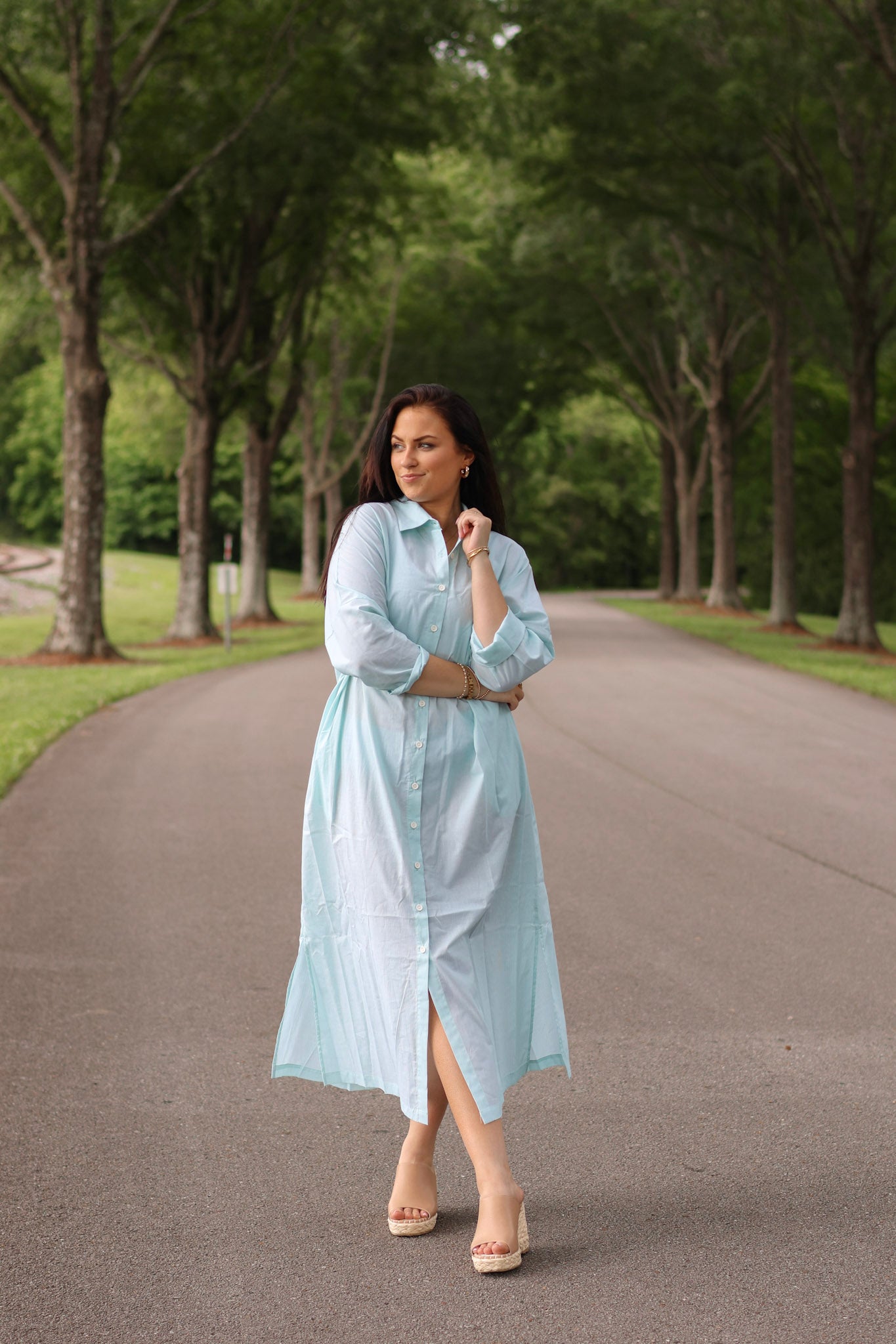 Bobbie Button Down Maxi Dress
