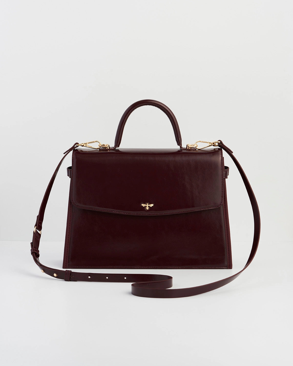 Fable Ruby Cherry Red Structured Medium Tote *PRE ORDER*