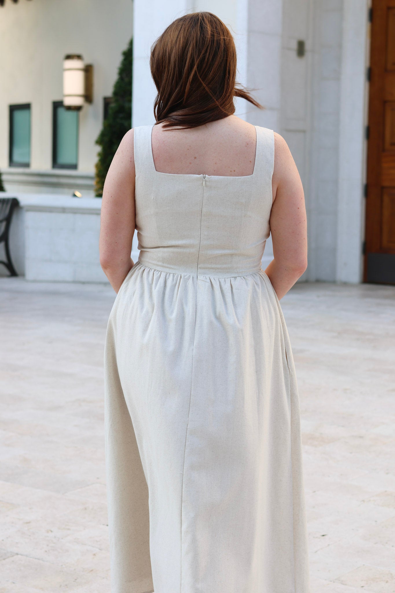 Sierra Linen Midi Dress