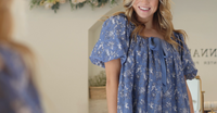 Adeline Toile Mini Dress