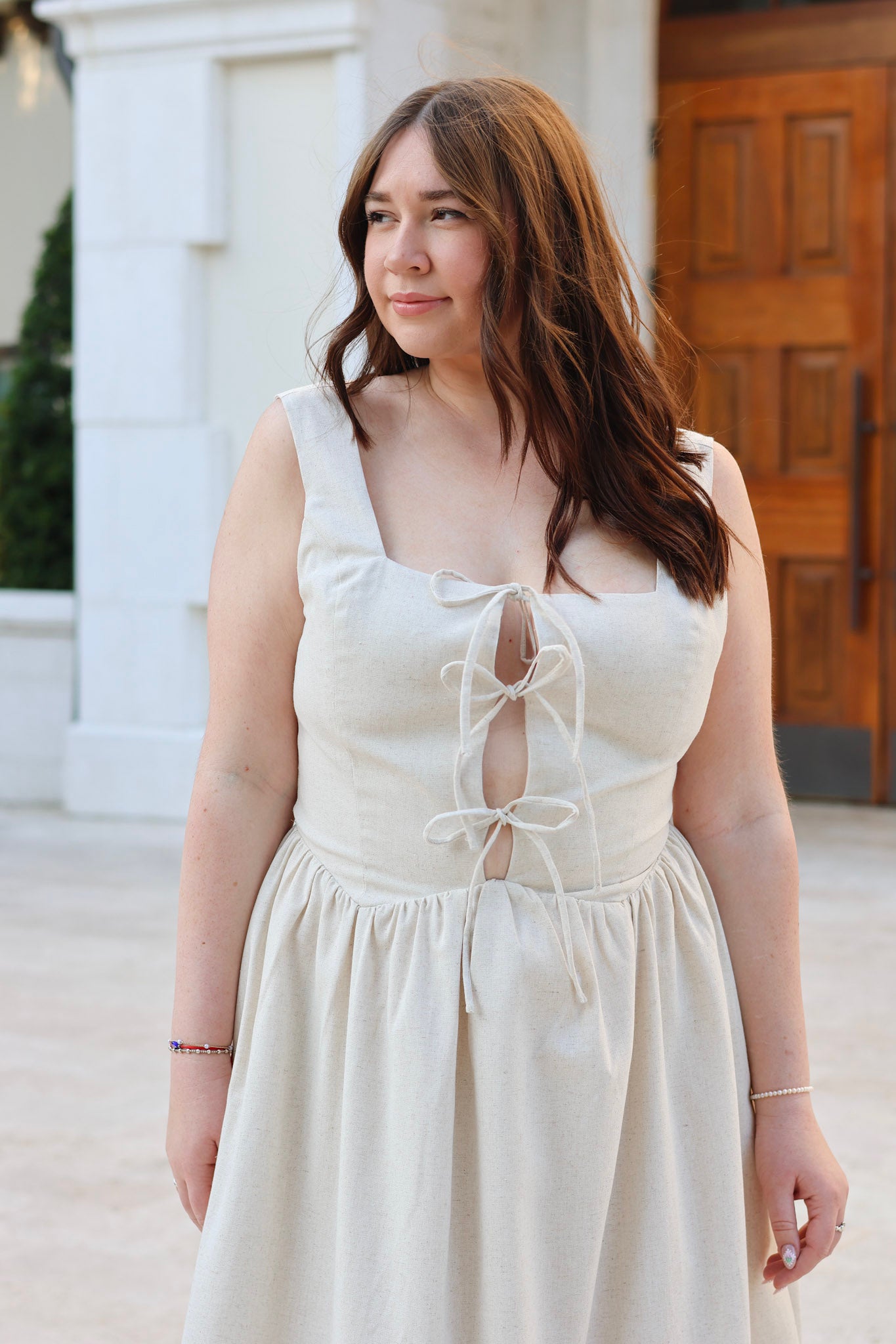 Sierra Linen Midi Dress