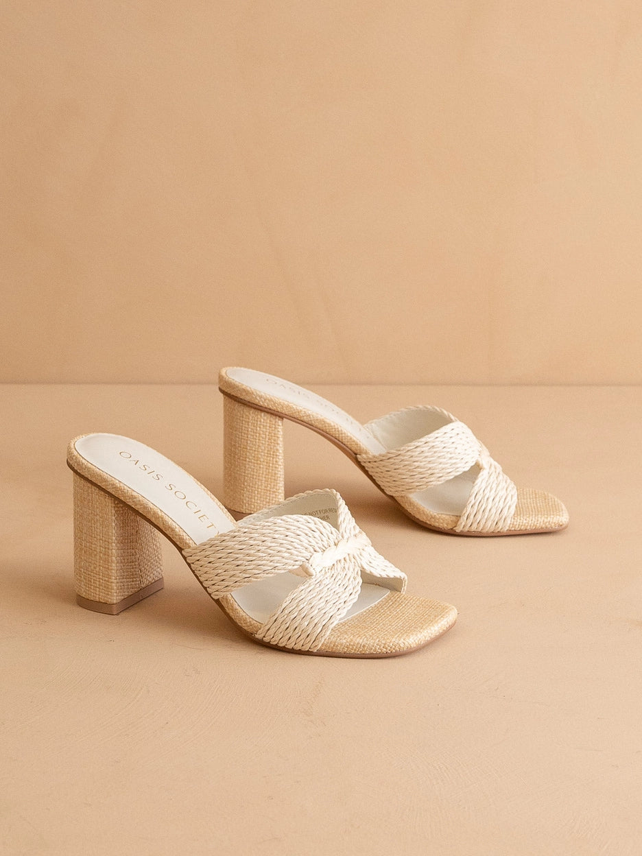 The Santiago Toffee | Raffia Heel
