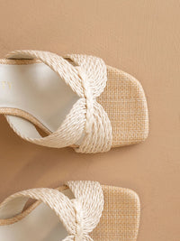 The Santiago Toffee | Raffia Heel