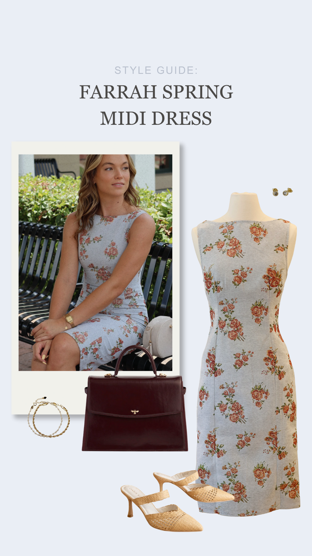 Style guide: Farrah Spring Midi Dress