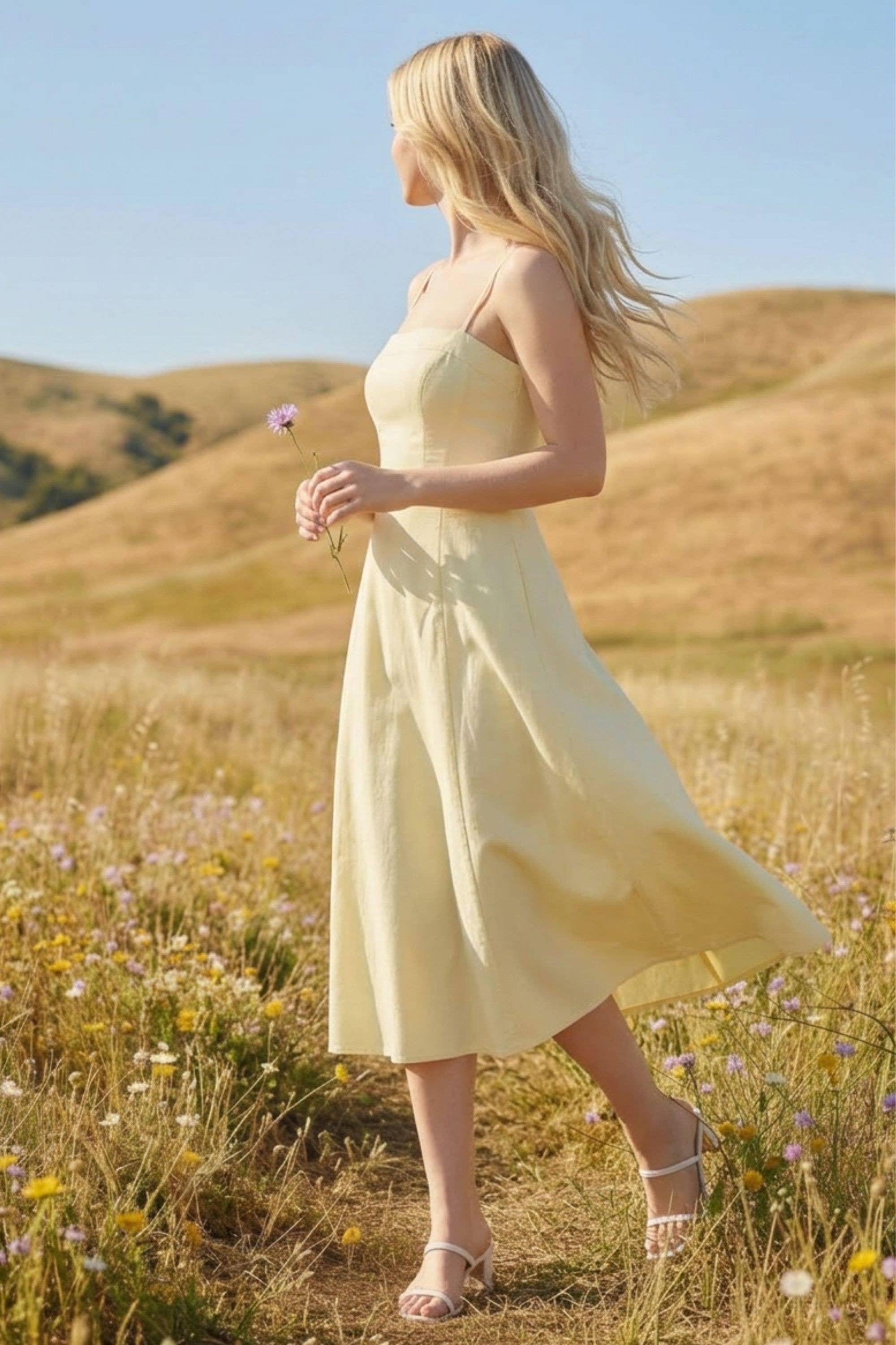Sarah Mae Summer Cotton Midi Dress