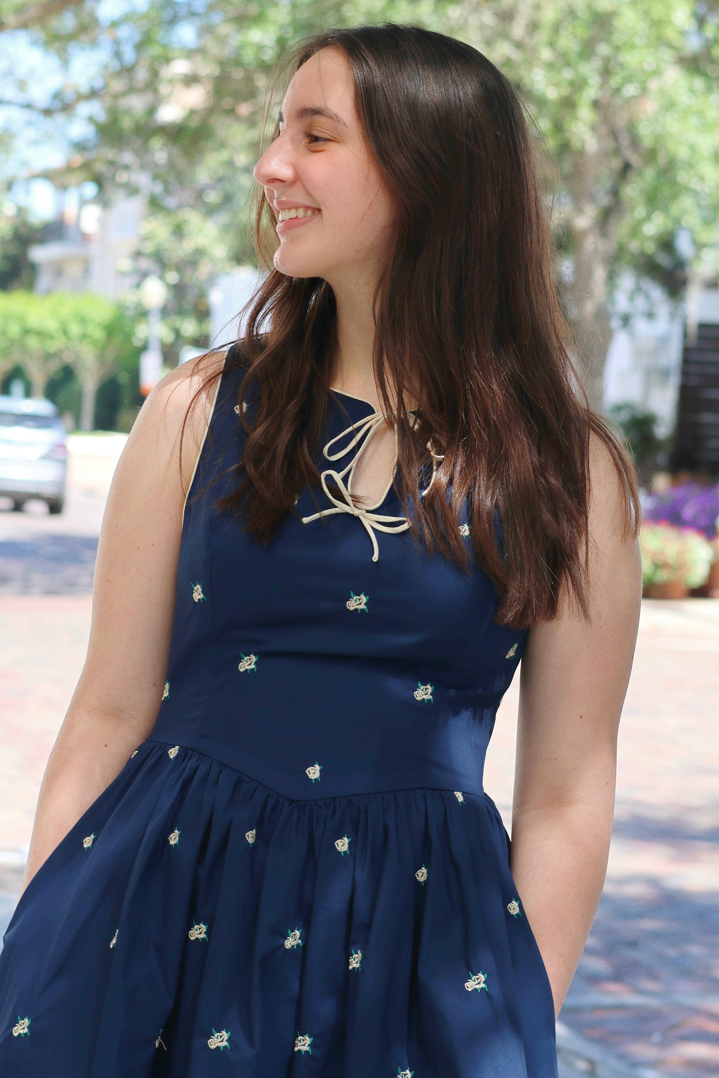 Rebecca Cotton Midi Dress