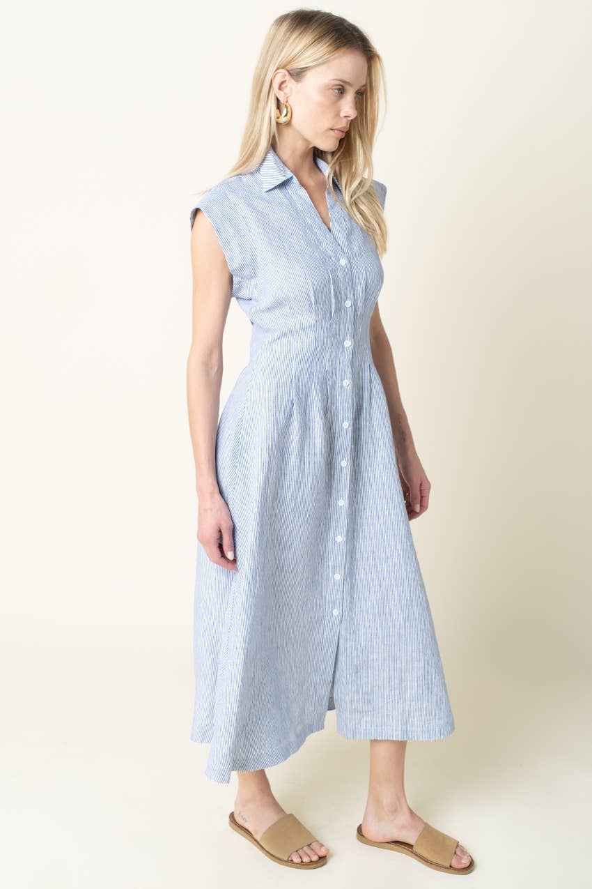 Tania Linen Midi Dress