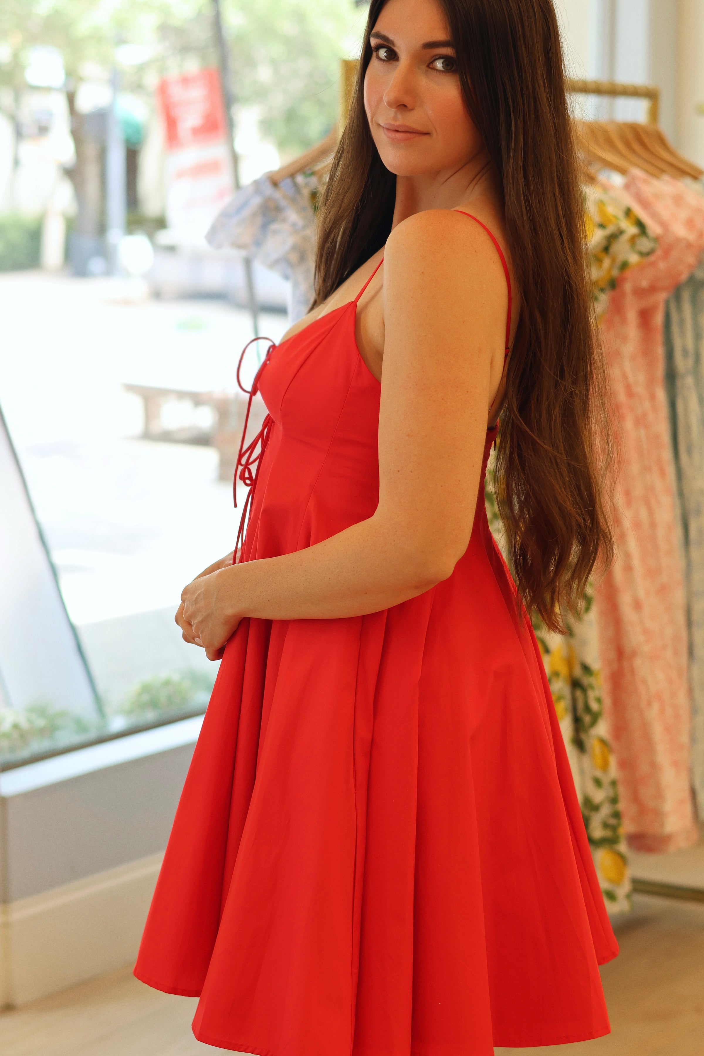 Genevieve Poplin Cotton Mini Dress