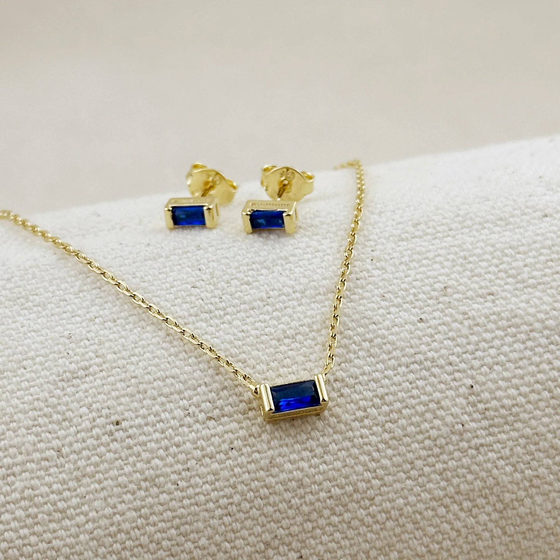 18k Gold Filled September Birthstone Earrings