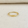 18k Gold Filled Slim Flat Top Band Ring