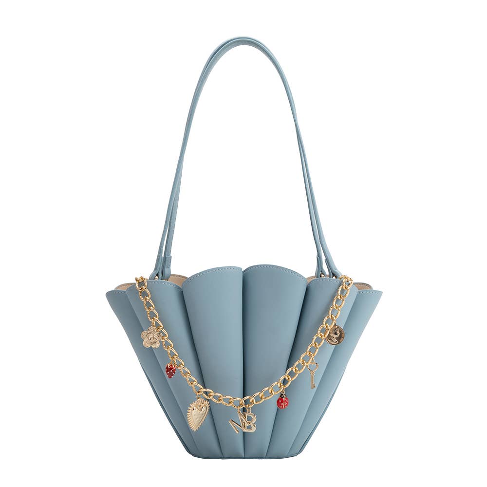 Shellie Nude Recycled Vegan Leather Shoulder Bag