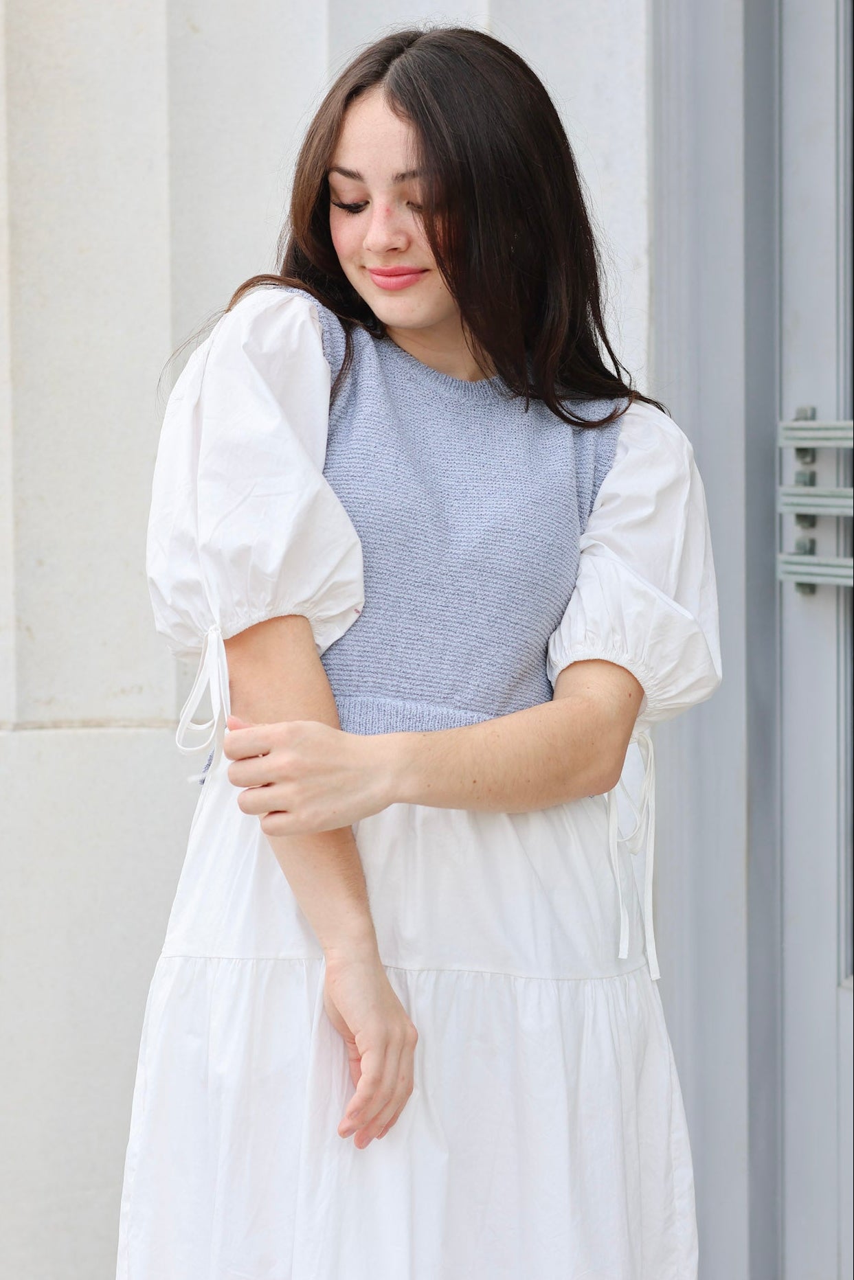 samantha midi dress SAMANTHA White / M