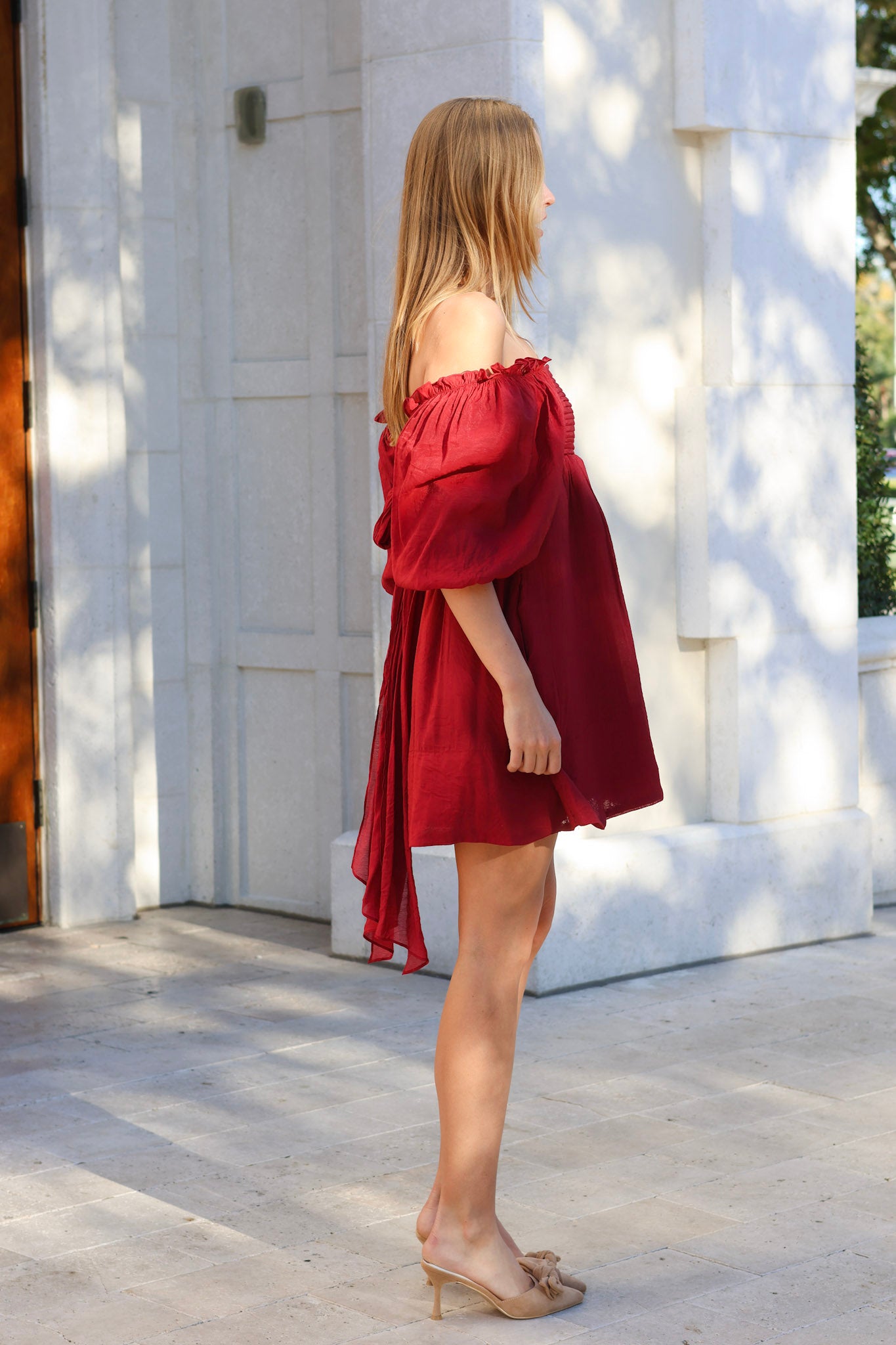 Frances Holiday Mini Dress M / Red Frances Holiday Mini Dress M / Red