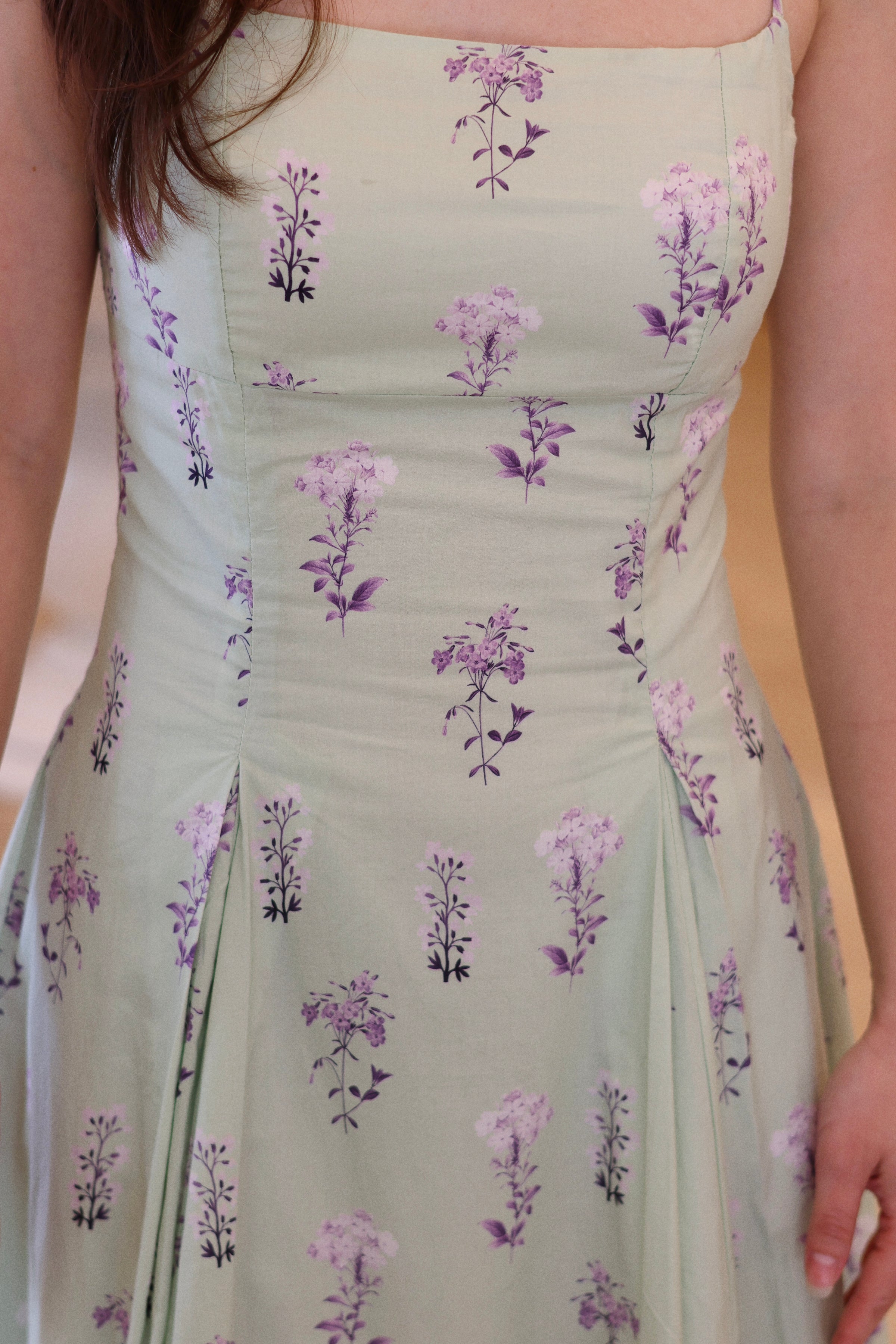 Violette Cotton Spring Midi Dress
