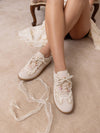 The April Lace-Trimmed Sneaker