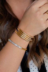 Minimal Gold Ponytail Cuff