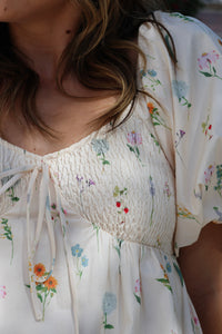 Poppy Smocked Midi Dress