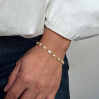 18K Gold Filled Baroque Pearl Bracelet