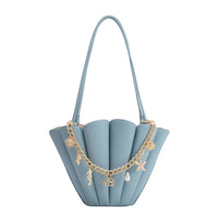 Shellie Nude Recycled Vegan Leather Shoulder Bag