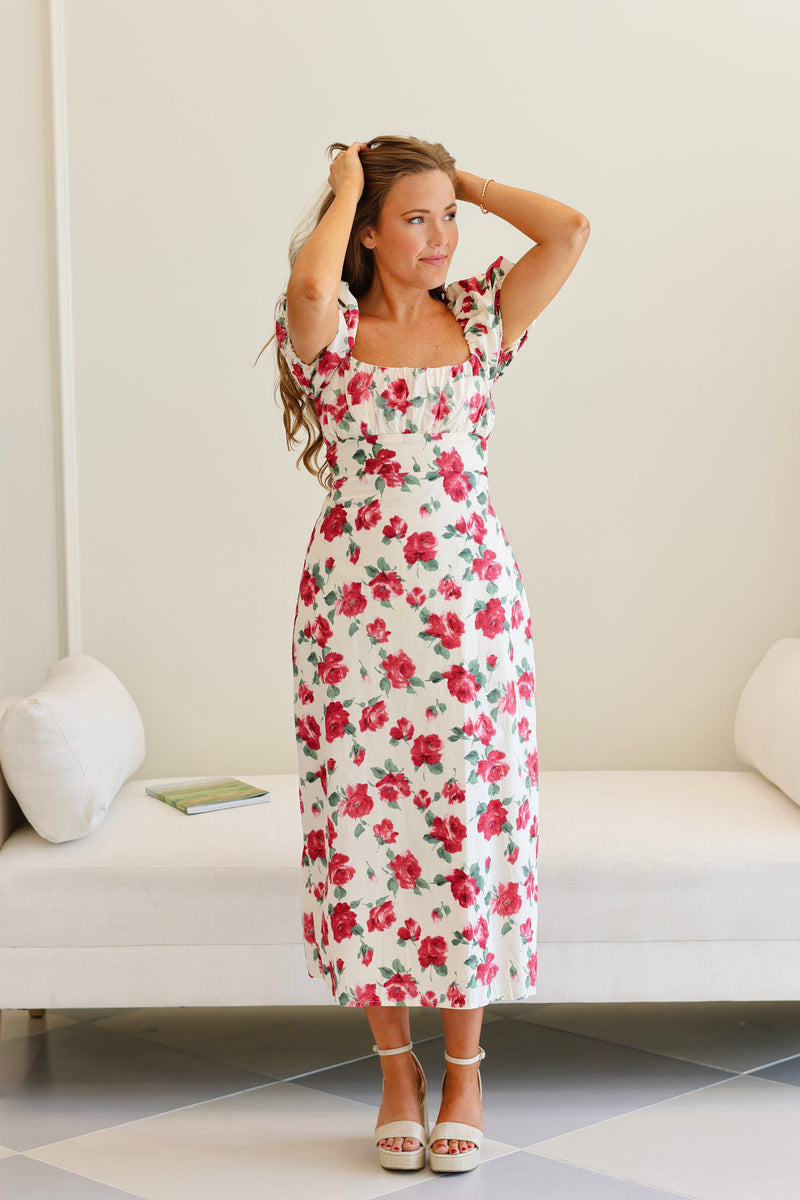 Anna Kate Cotton Fall Midi Dress