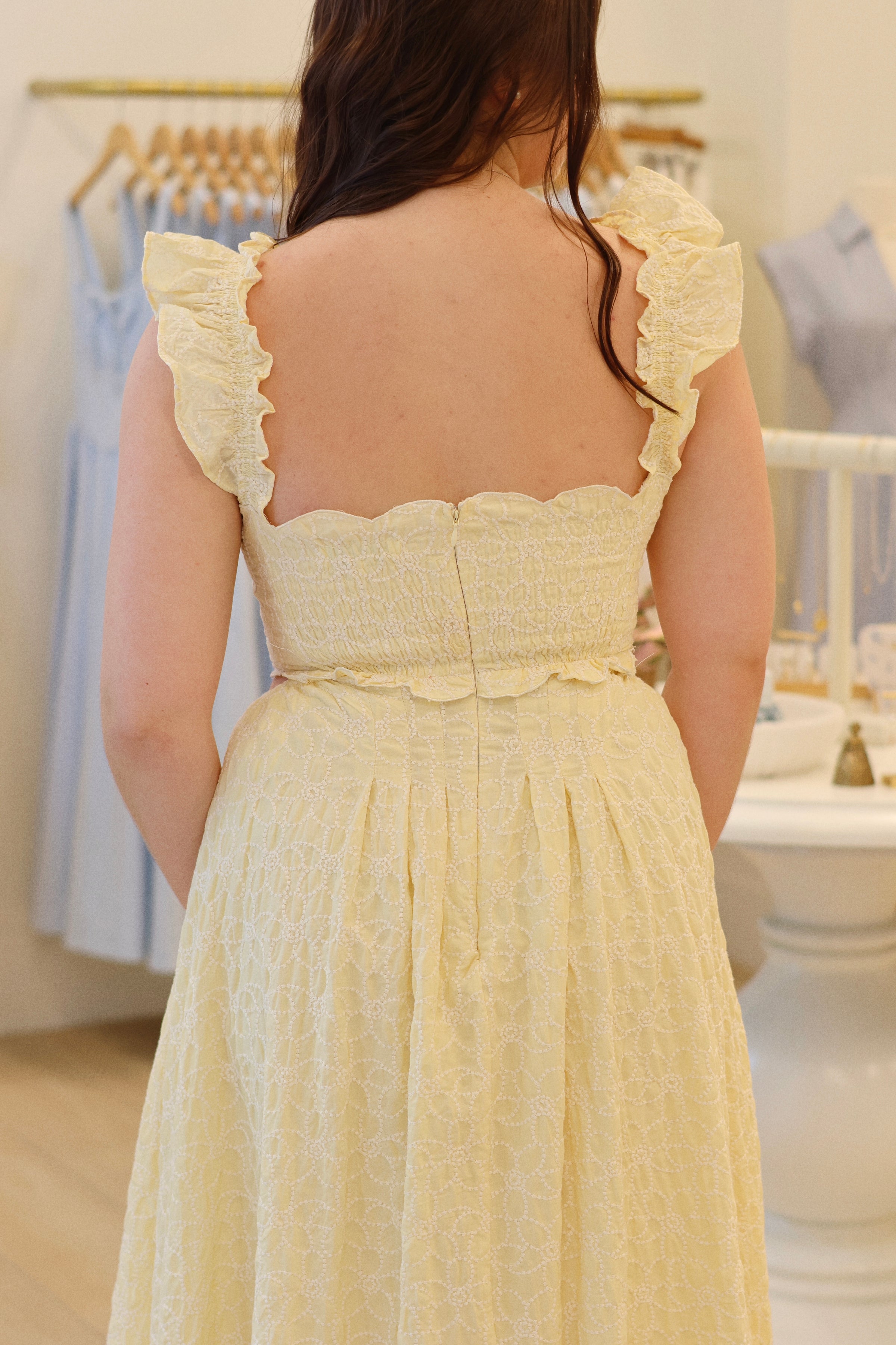 Chelsea Cotton Spring Midi  Dress