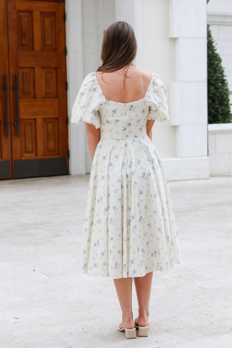 Marie-Claire Cotton Midi Dress