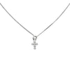 Silver Shiny Cross Necklace