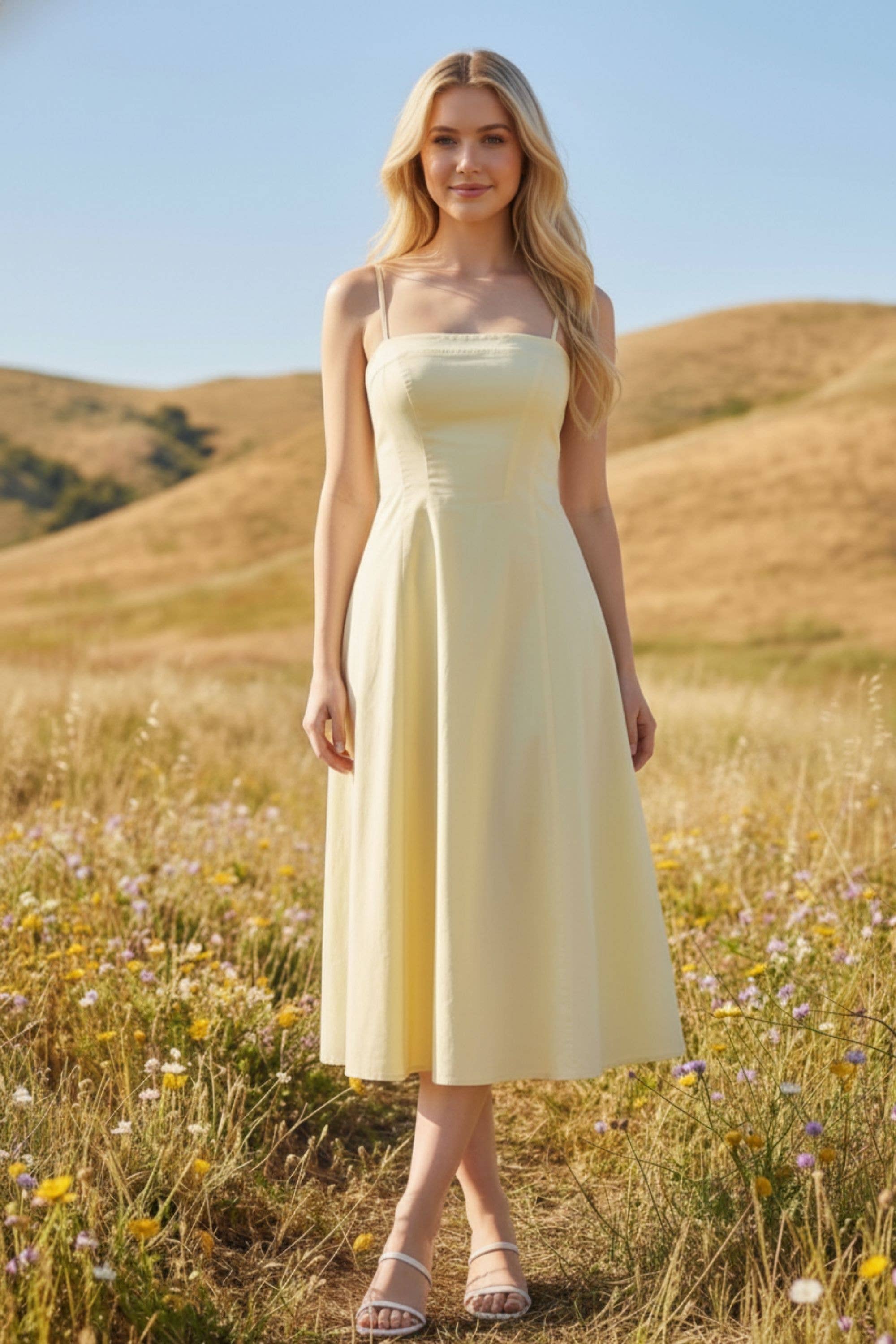Sarah Mae Summer Cotton Midi Dress