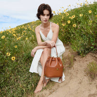 Janae Bone Recycled Vegan Leather Top Handle Bag