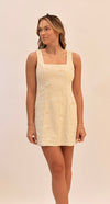 Simone Embroidered Mini Dress