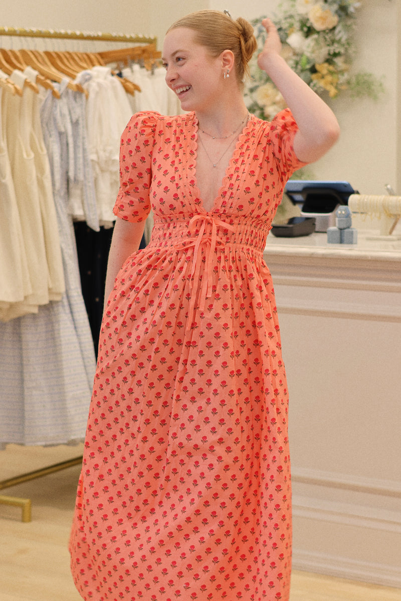 Margot Summer Cotton Midi Dress – Savannah Taylor
