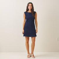 Carol Ruched Denim Dress