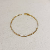 18k Gold Filled 2mm CZ Tennis Bracelet