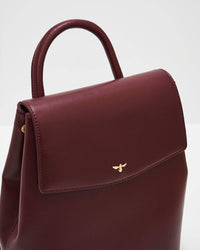 Laura Small Backpack in Burgundy