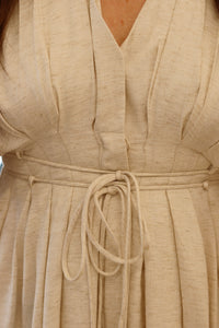 Glenna Pleated Midi Dress