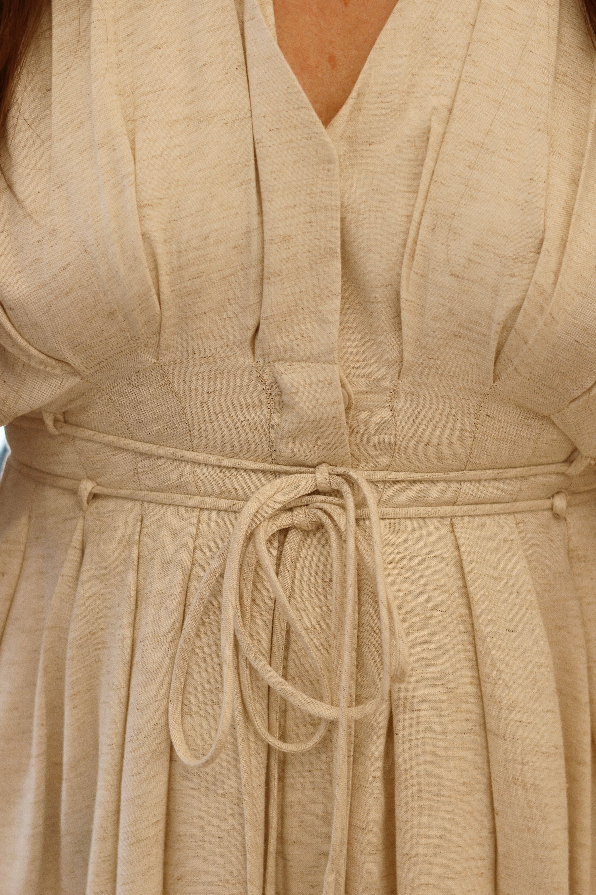 Glenna Pleated Midi Dress