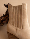 The Lydia Suede Pointed Toe Bootie