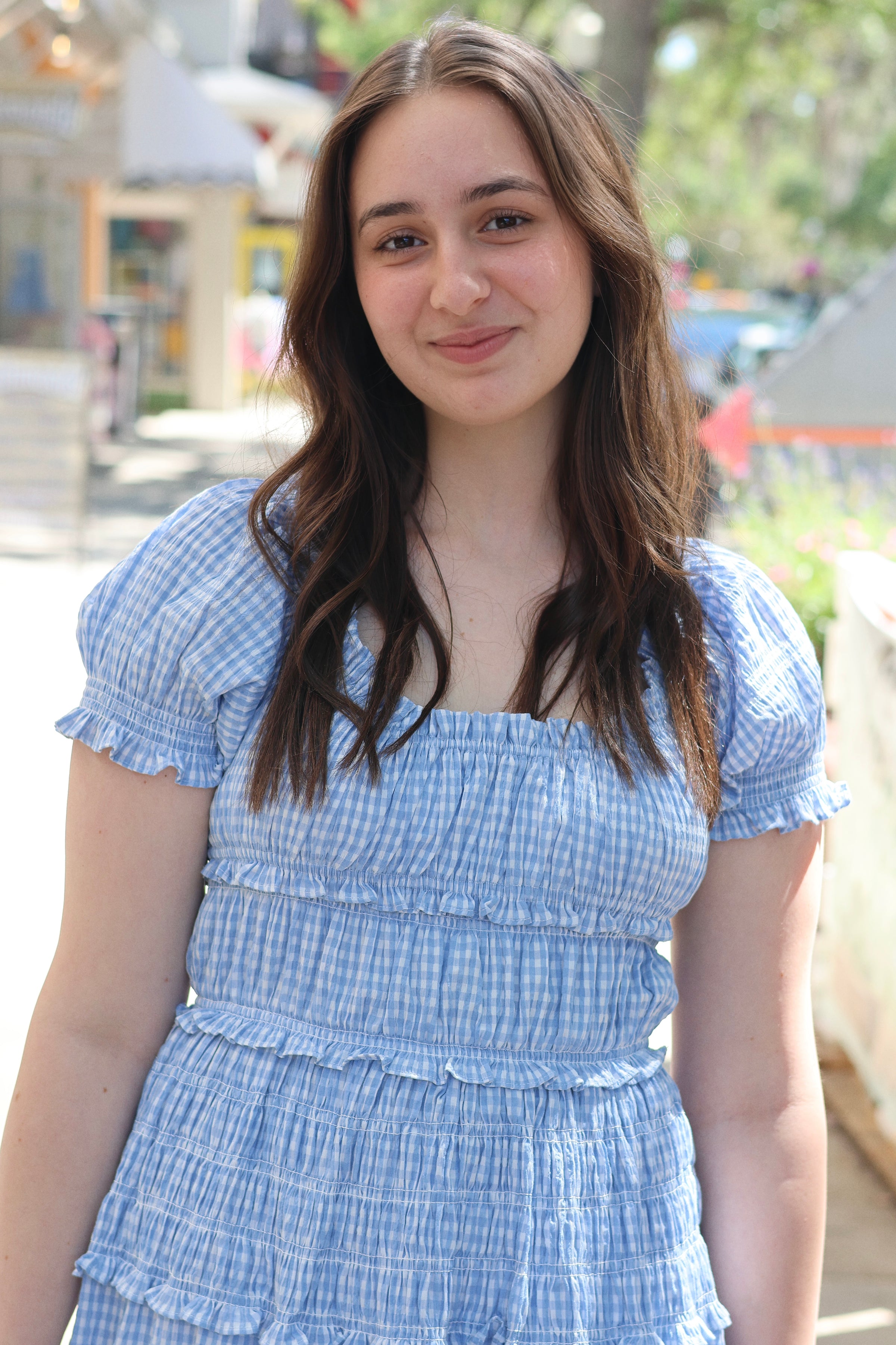 Alice Gingham Tiered Maxi Dress