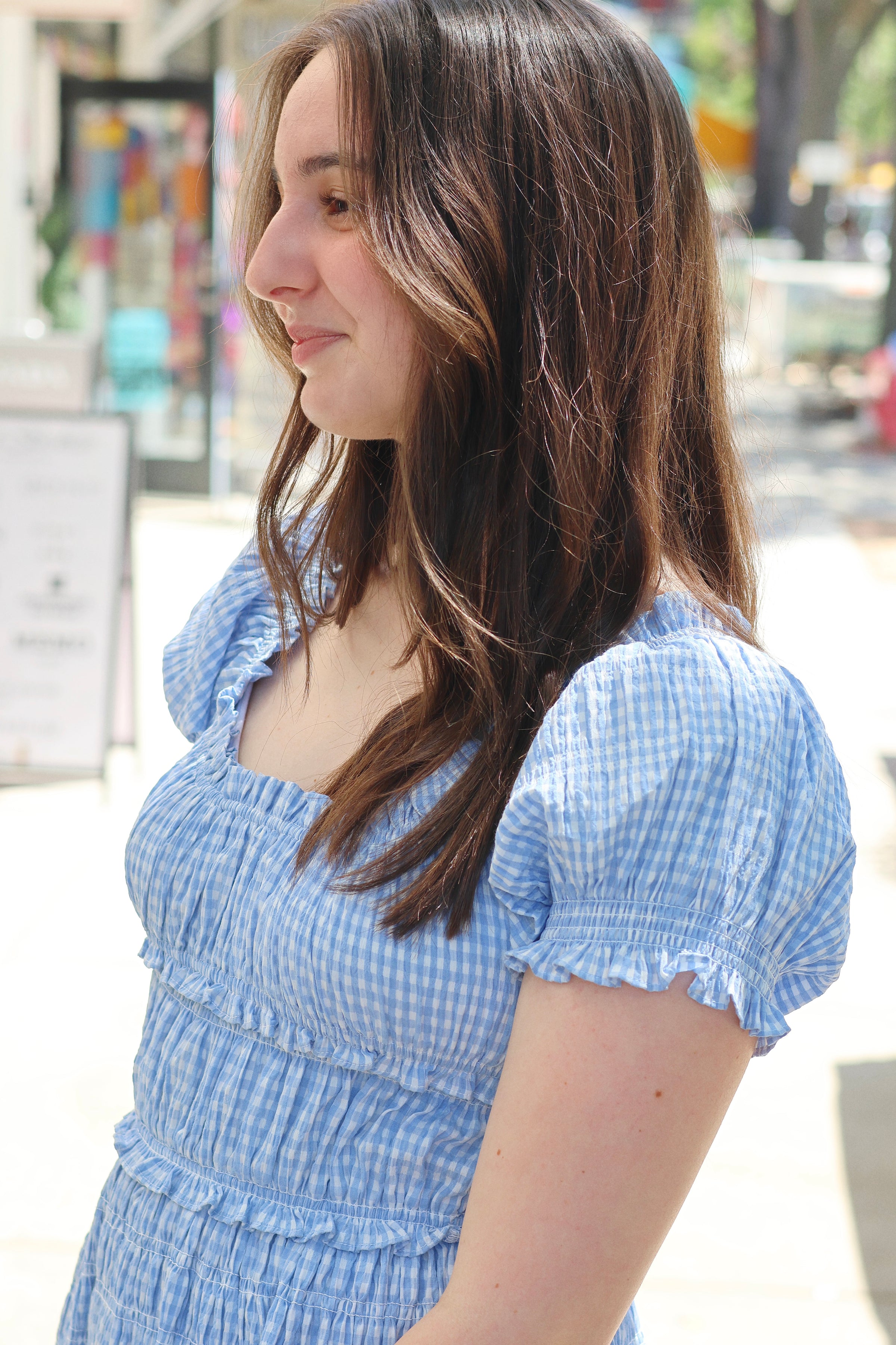 Alice Gingham Tiered Maxi Dress
