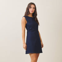 Carol Ruched Denim Dress