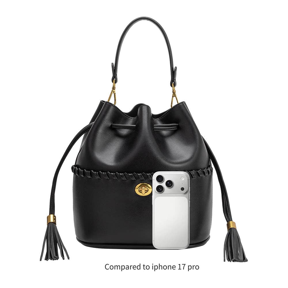 Janae Bone Recycled Vegan Leather Top Handle Bag