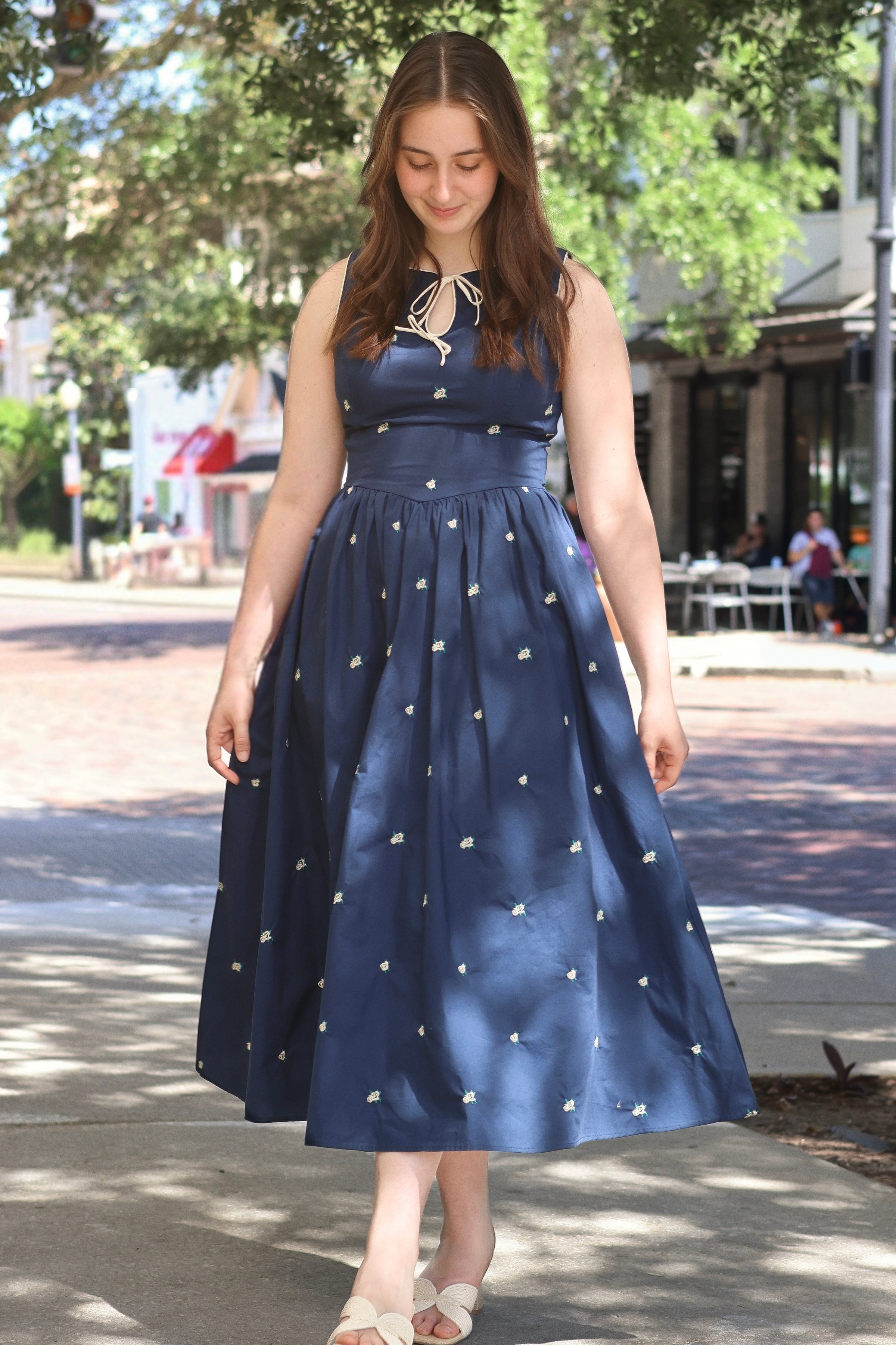 Rebecca Cotton Midi Dress