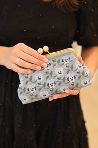 Fable Pansy Blue Victoriana Clutch