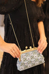 Fable Pansy Blue Victoriana Clutch