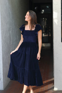 Anne Velvet Holiday Dress